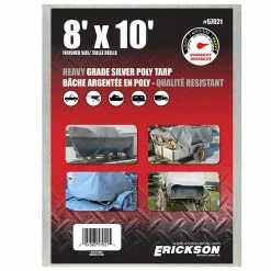 Discount 🎉 Erickson Heavy Duty Silver Poly Tarp 🥰 -Farm & Ranch popular shop 1010969new