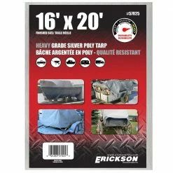 Discount 🎉 Erickson Heavy Duty Silver Poly Tarp 🥰 -Farm & Ranch popular shop 1066360new 1