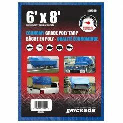 Hot Sale 😀 Erickson All Purpose Blue Economy Grade Tarp 🎁 -Farm & Ranch popular shop 5380021