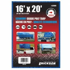 Hot Sale 😀 Erickson All Purpose Blue Economy Grade Tarp 🎁 -Farm & Ranch popular shop 5380152new