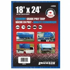 Hot Sale 😀 Erickson All Purpose Blue Economy Grade Tarp 🎁 -Farm & Ranch popular shop 5380209new