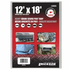 Discount 🎉 Erickson Heavy Duty Silver Poly Tarp 🥰 -Farm & Ranch popular shop 7302985new 1