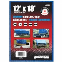 Hot Sale 😀 Erickson All Purpose Blue Economy Grade Tarp 🎁 -Farm & Ranch popular shop 7303079new